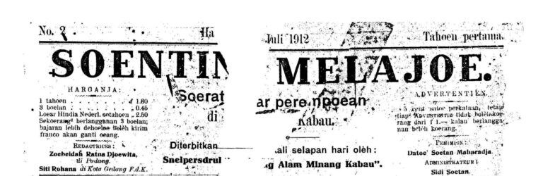 Surat Kabar Perempuan Pertama di Tanah Sumatra: Soenting Melajoe, Edisi 14 Juli 1912