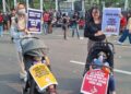 Aksi May Day 2025, Ibu Buruh Tuntut Pemerintah Sediakan Daycare Gratis