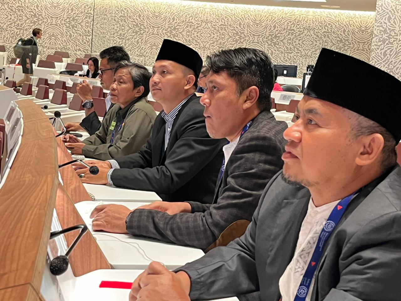 Perwakilan serikat buruh Indonesia, KASBI, dalam Konferensi Perburuhan Internasional (ILC) Perserikatan Bangsa-Bangsa (PBB) ke-13, di Jenewa, Swiss, 2 Juni-12 Juni 2025.