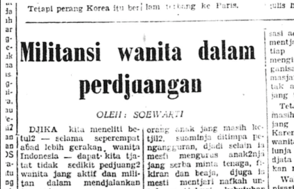 Militansi Wanita dalam Perjuangan