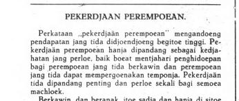 Pekerjaan Perempuan