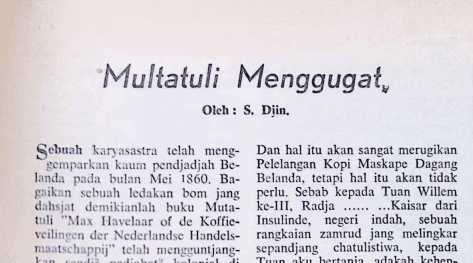 Multatuli Menggugat