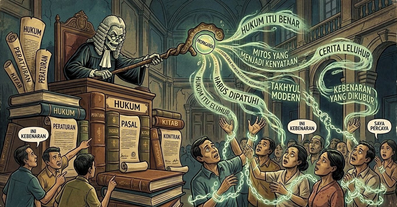 Ilustrasi Hukum sebagai Suatu Hiperstisi