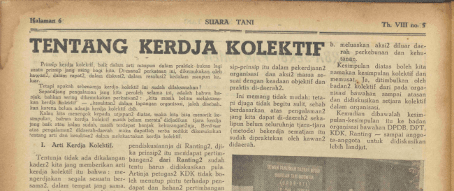 Tentang Kerja Kolektif